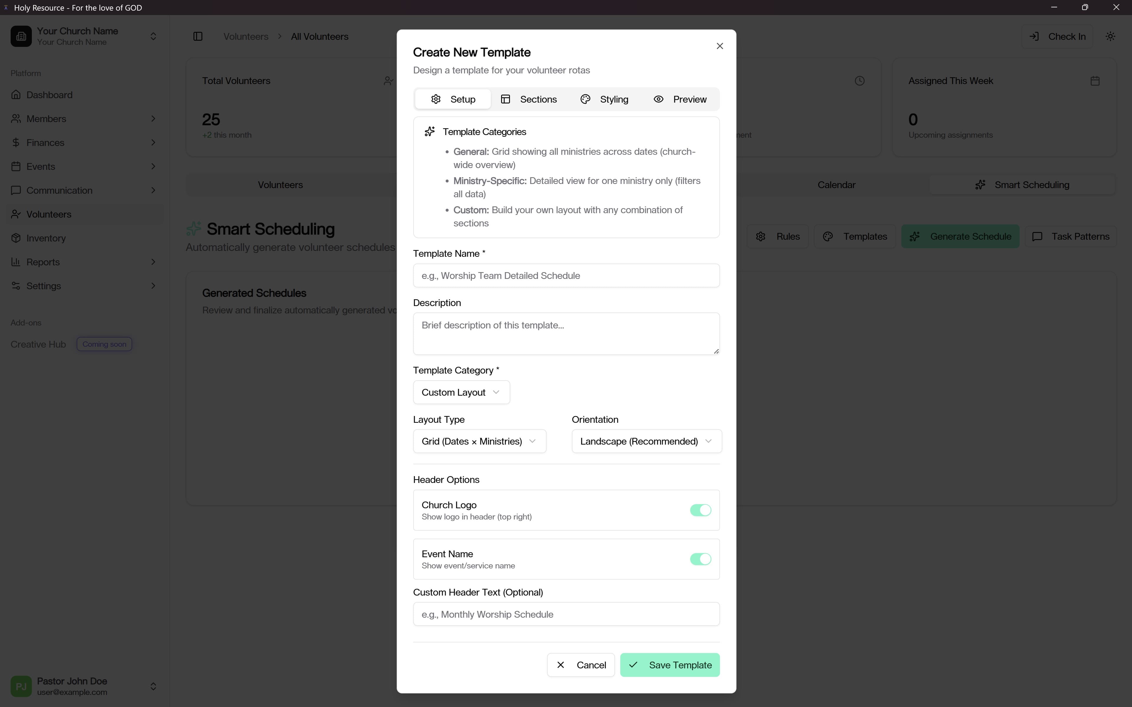 Template Builder