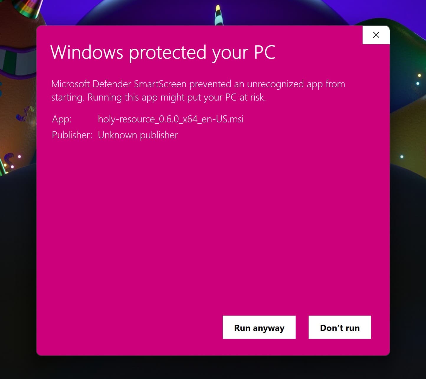 Security Prompt